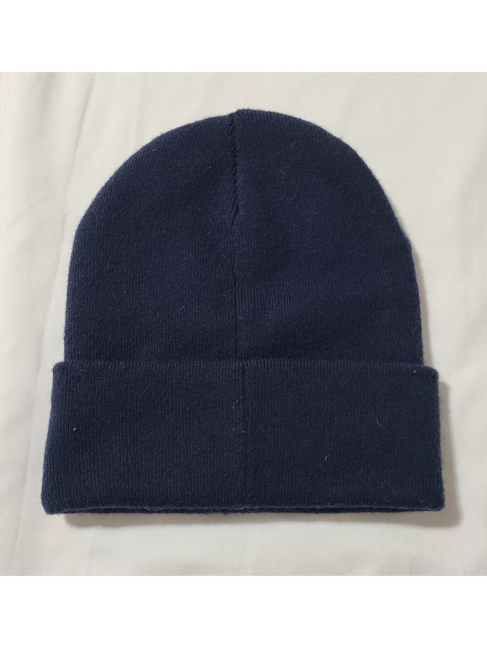 Maeve Anthropologie Knit Beanie  Unisex OS Navy Blue Fine Gauge Soft Minimalist